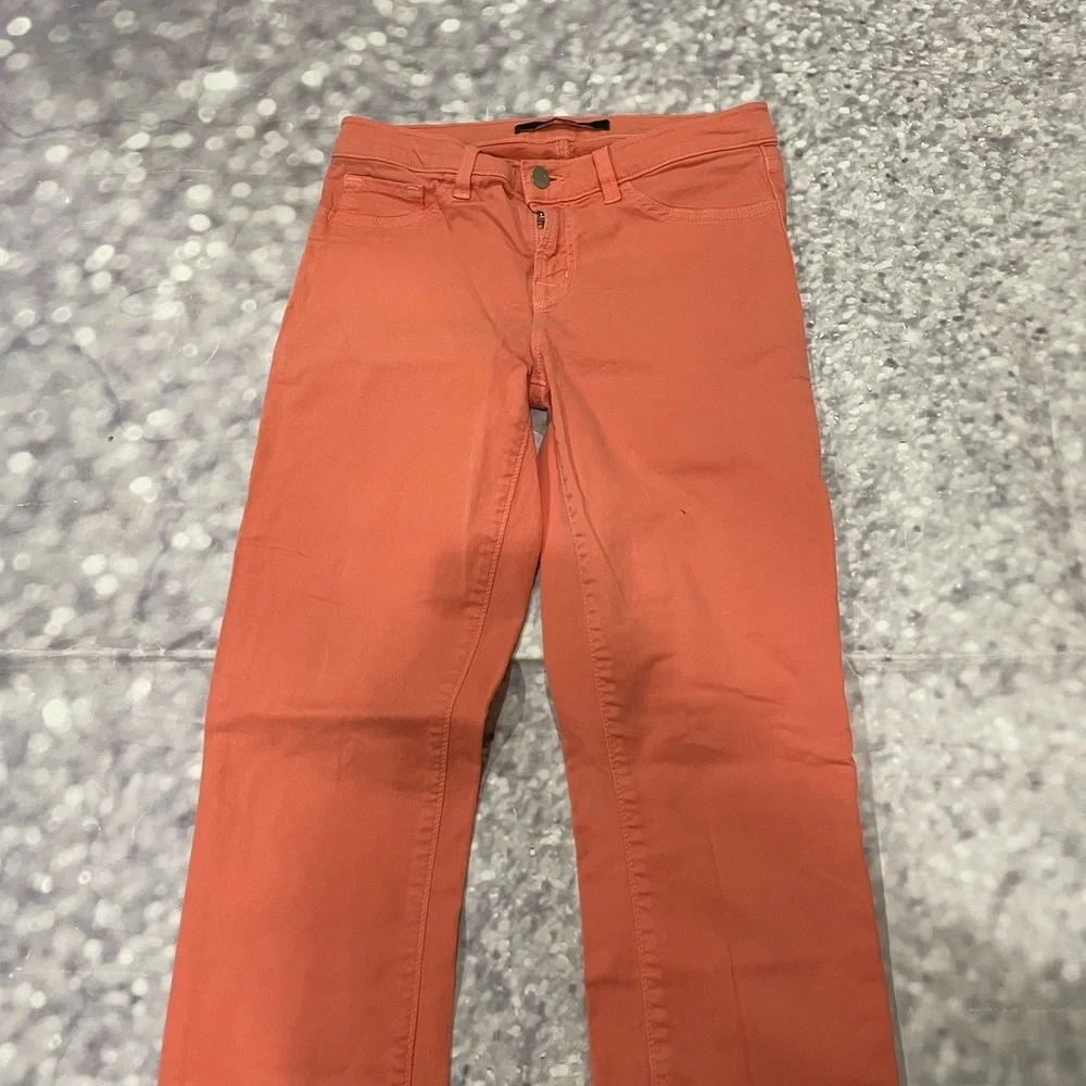 J Brand Skinny Leg Orange Jeans 27 - Picture 2 of 6
